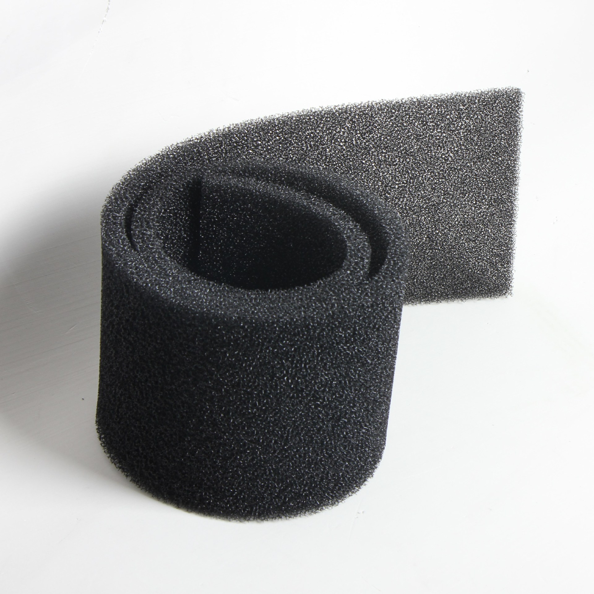 厂家发泡PU聚氨酯泡棉过滤海绵片材泡体冲型钻孔形状海绵