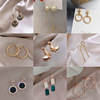 Advanced long earrings with tassels from pearl, silver 925 sample, high-quality style, french style, internet celebrity