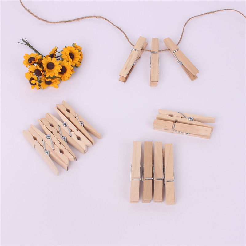 72mm gran clip de madera nota clip postal foto clip de pared DIY hogar foto decoración de la pared