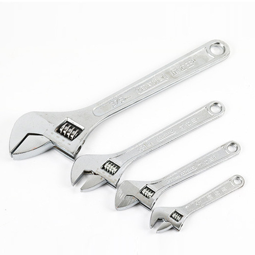 Hardware tools adjustable wrench, auto repair vehicle machine repair multi-purpose 6-24 inch flexible opening plastic handle movable plate