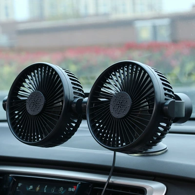 Car fan car electric: Digər kiçik elektrik cihazlar - double-head-fan-suction-cup