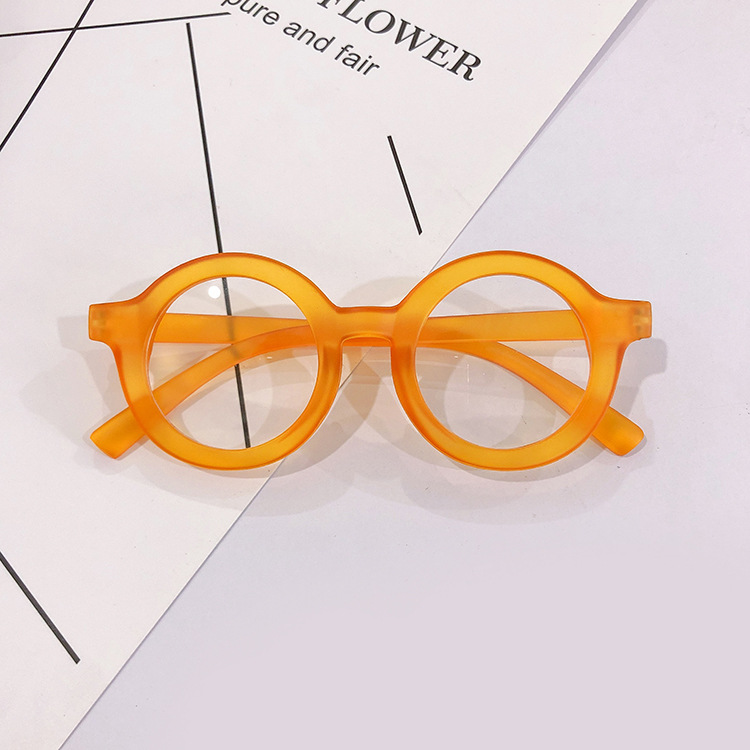 Boys and Girls cartoon baby glasses frame 2020 new children's retro glasses frame round fashion plain glasses