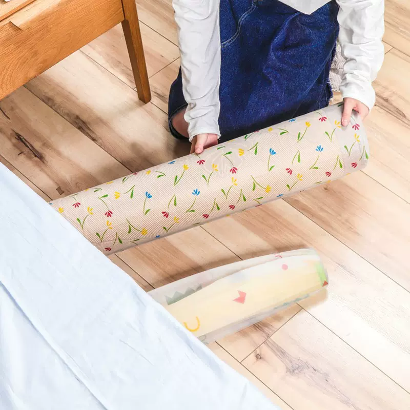 直筒长条形凉席收纳袋防水防潮袋子束口袋居家家用印花凉席防尘罩