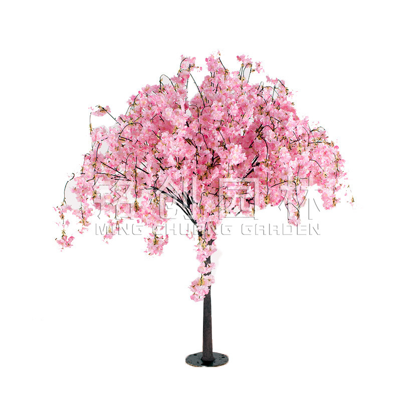 Cerezo de simulación colgante decoración de mesa restaurante decoración de boda árbol interior flor falsa árbol simulación cerezo