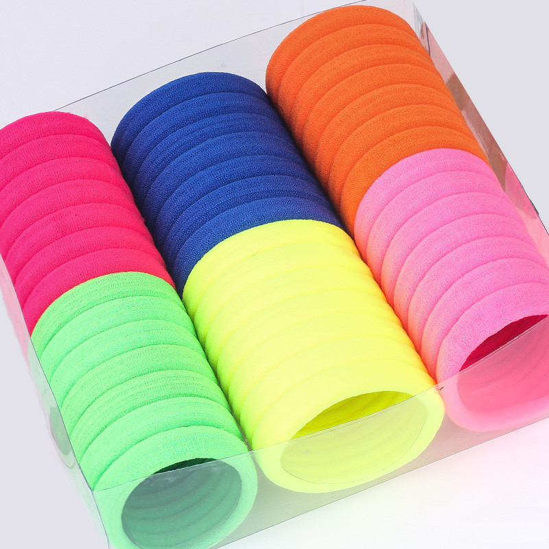 Estilo coreano accesorios para el cabello gran tamaño mediano Pequeño anillo de toalla alta elástica grande grueso anillo de pelo sin costura