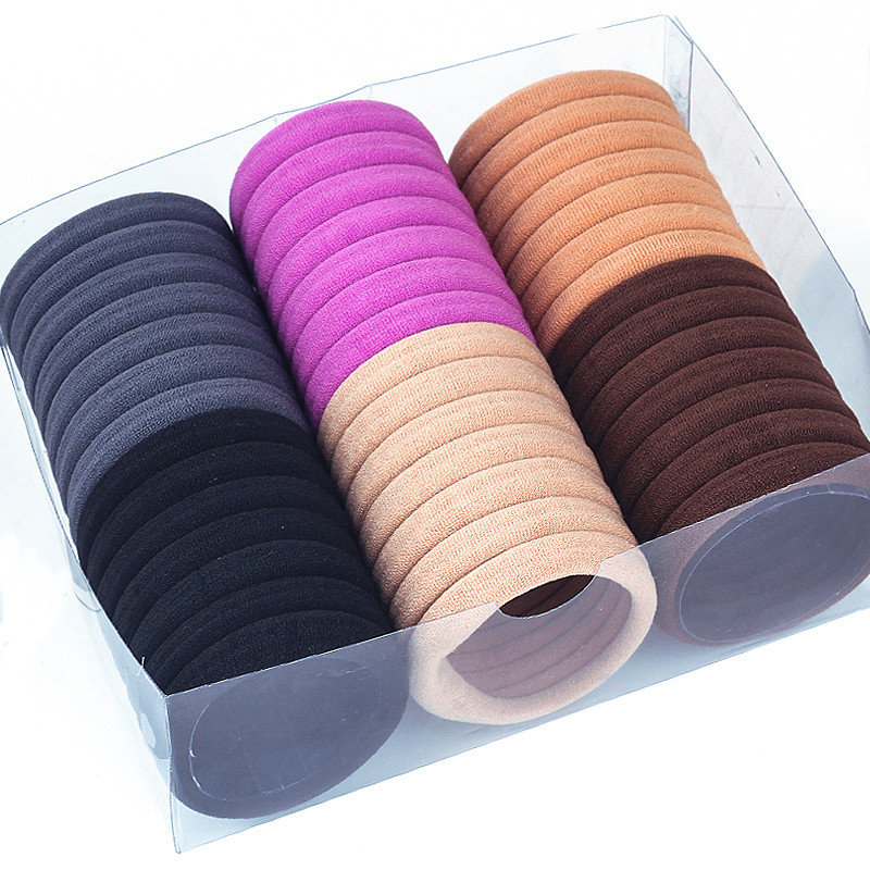 Estilo coreano accesorios para el cabello gran tamaño mediano Pequeño anillo de toalla alta elástica grande grueso anillo de pelo sin costura