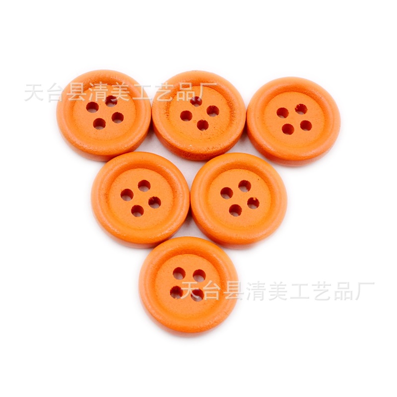 Botón naranja de 18mm Botón naranja de 1,8 cm 50 piezas por paquete