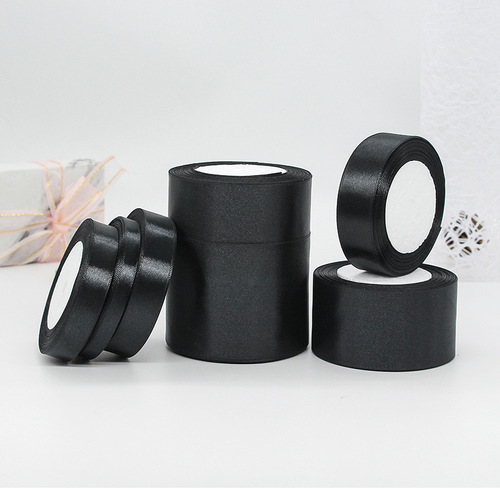 Manufacturer wholesale black webbing ribbon gift decoration ribbon packaging ribbon wholesale
