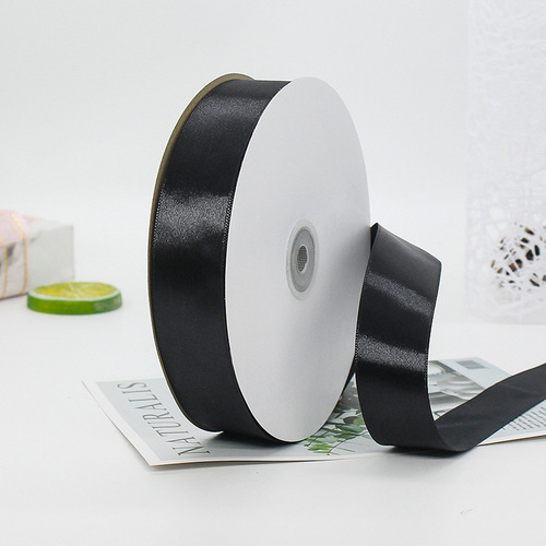 Manufacturer wholesale black webbing ribbon gift decoration ribbon packaging ribbon wholesale