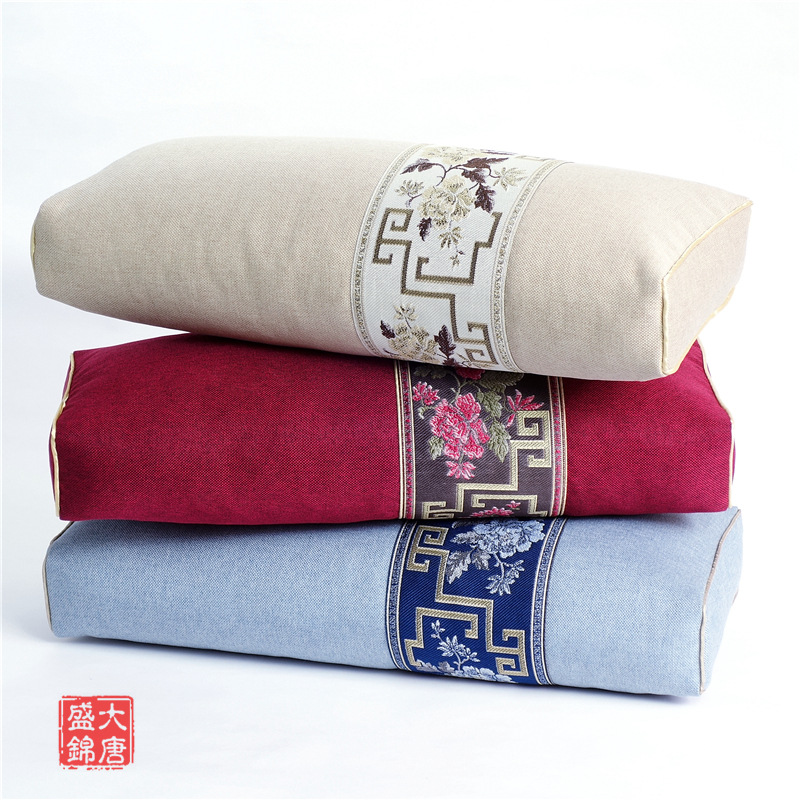 颈椎枕套棉麻布无填充艾草宫廷枕套不含芯荞麦枕套中药枕套定制做