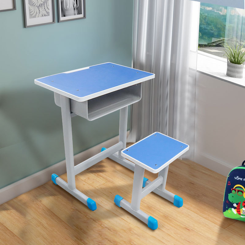 in stock wholesale primary and secondary school desks and chairs children's study desk training institutions single desk home desk