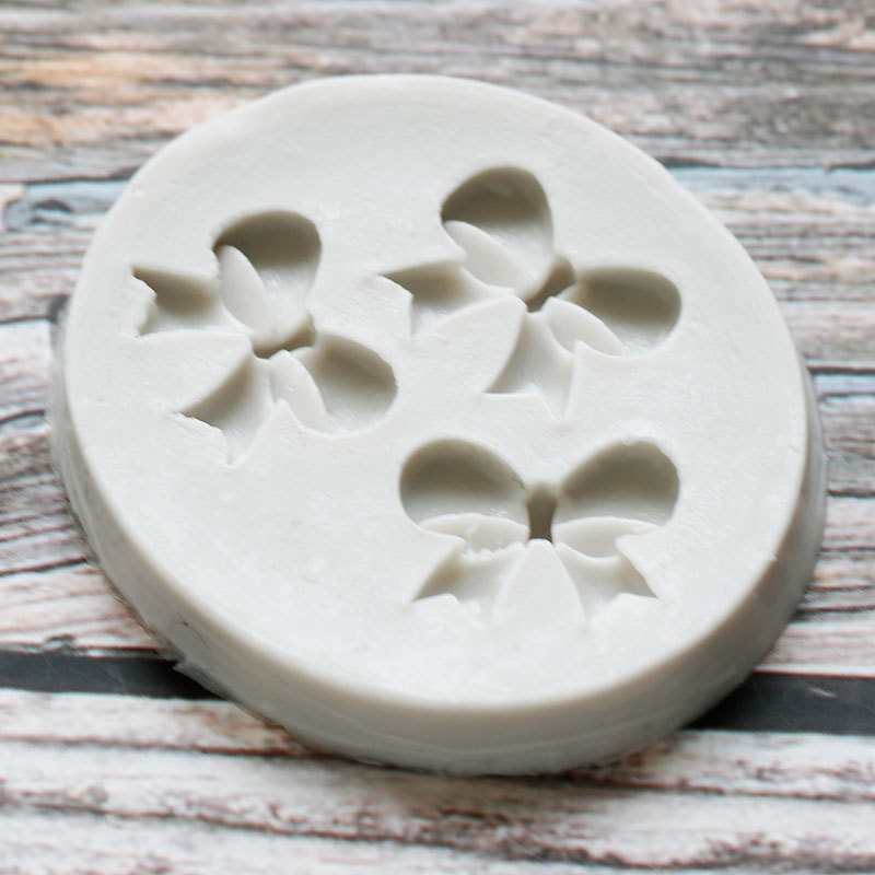 Molde de silicona líquida bowknot fondant cake molde chocolate hornear decoración herramientas en stock al por mayor