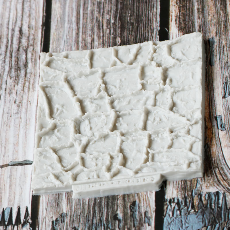 Azulejo de pared de simulación patrón piel fondant cake Edge molde de silicona Nuevo fondant textura realista en stock al por mayor