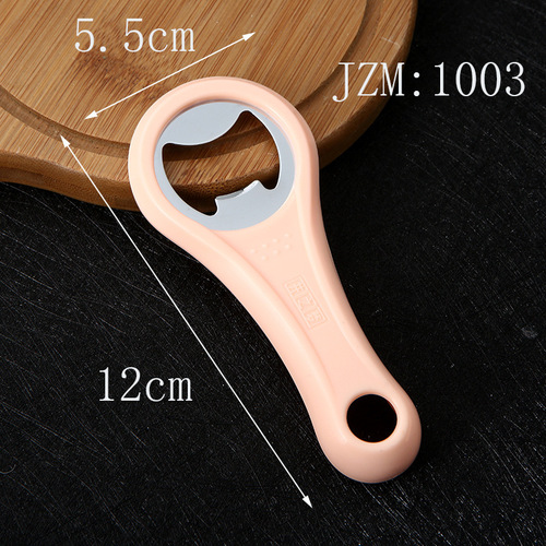 Jingzhimeng simple plastic stainless steel bottle opener beer opener beverage can opener household creative bottle opener to open wine