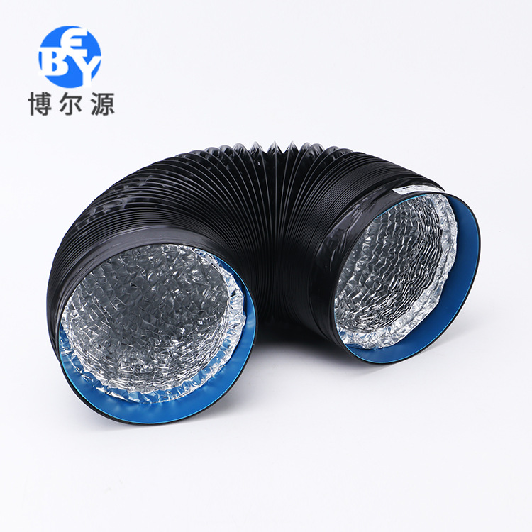 厂家厨房油烟机排烟管 三层PVC铝箔抽气排气通风伸缩管道批发