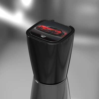 Car ashtray ashtray creative double inner - black