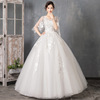 Light wedding dress 2022 new bride long -sleeved long -sleeved summer pregnant women high waist cover pregnant belly, small and luxurious and thin girl