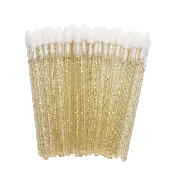 Crystal rod lip brush gold (50 supports/pack)