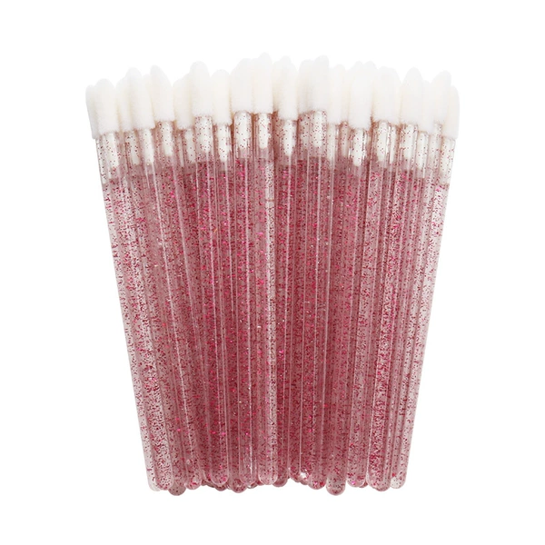 Crystal rod lip brush rose red (50 branches/pack)