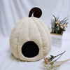 Pet cat nest closed cat nest dog nest winter plus velvet source factories demolished pet pumpkin cat nest