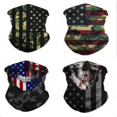European and American New Style Camouflage 3D Digital Printing Magic Face Mask Multifunctional Outdoor Unisex Face Cover Scarf Wristband Headscarf