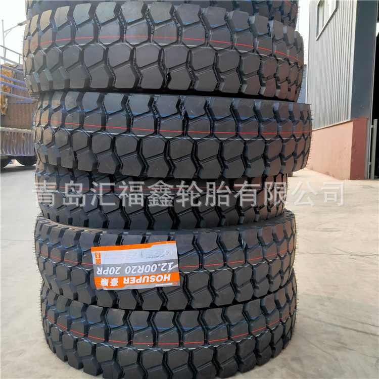 供应全钢工程车轮胎11.00 12.00R20足球中花经济型卡车胎