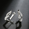 Fashionable earrings, universal zirconium, wish, European style, simple and elegant design, micro incrustation, wholesale