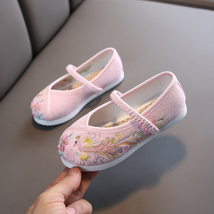 Ханьфу, обувь, детские этнические слипоны, китайский стиль, этнический стиль