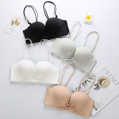 奇蹟LB無肩帶抹胸隱形內衣性感無鋼圈聚攏防滑美背文胸罩跨境光面