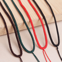 手工編織吊墜繩子男女款玉佩翡翠吊墜掛繩項鍊繩簡約紅繩掛脖批發