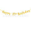 Happy BIRTHDAY Birthday Pull Birthday Party Scenarian Scenes English Letter Number Pulling Flag