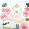 Creative model hot macaron hanging jewelry package party supplies decorative paper fan Caple birthday pull flag suit