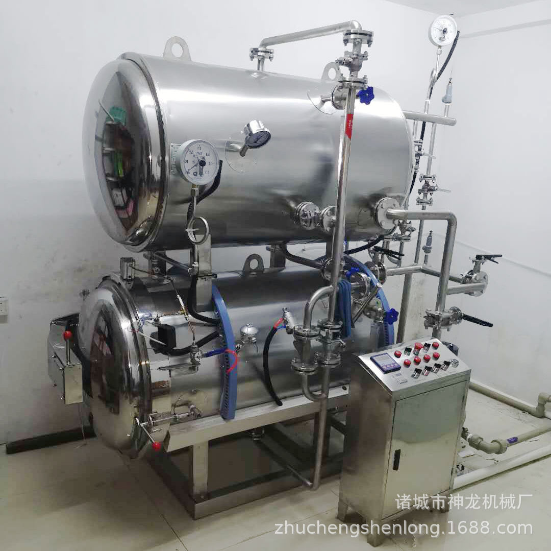 马口铁罐头宠物食品高温杀菌锅喷淋式高压灭菌设备不爆罐不瘪罐