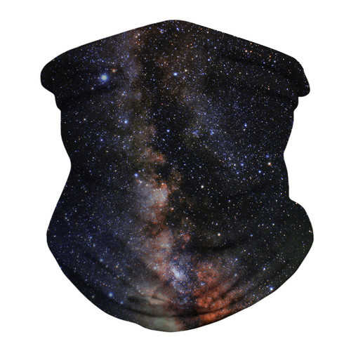 New starry sky clown skull 3D printed magic facial scarf multifunctional outdoor sports mask neck scarf wristband turban