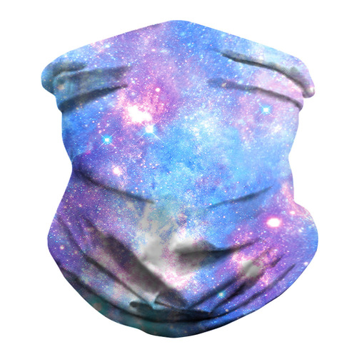 New starry sky clown skull 3D printed magic facial scarf multifunctional outdoor sports mask neck scarf wristband turban