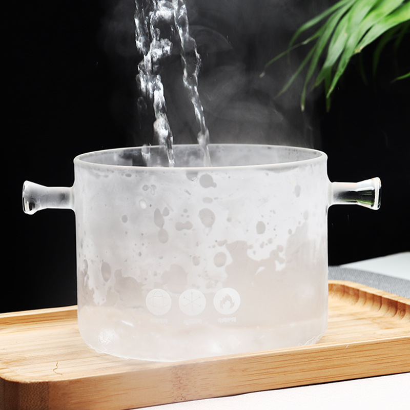 Hogar estufa de cerámica eléctrica sopa de gachas especial desinfección olla de vidrio tetera resistente al calor tazón de fideos instantáneos olla de agua de fuego brillante image 6