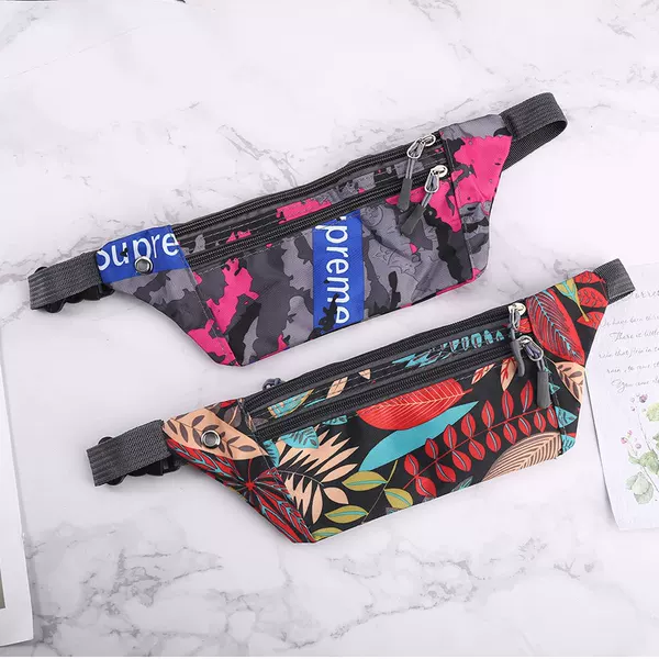 New Outdoor Multifunctional Canvas Waist Bag for Women, Close-Fitting Casual Trendy Mobile Phone Bag Manufacturer, Spot Direct Sales, Wear-Resistant