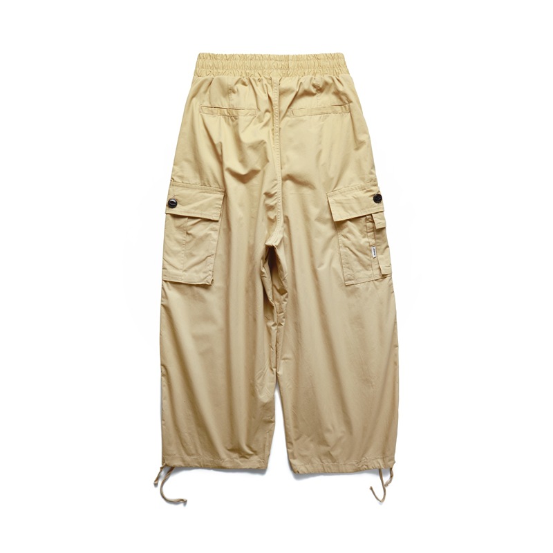 Loose Jogger Men Streetwear Cargo Trendy Brand Lazy Style Wide Leg Elastic Waist Casual Long Pants_voghion.com