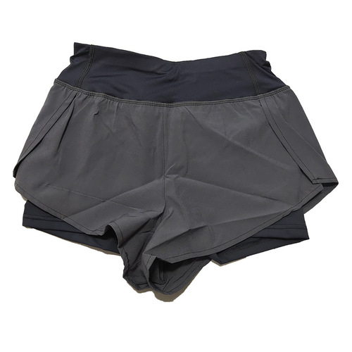 Foreign trade large size fake two-piece quick-drying shorts for girls running fitness pants pocket anti-exposure pants loose sports shorts