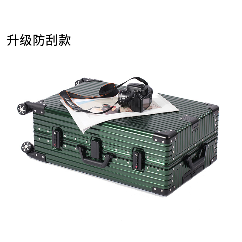 Equipaje de aleación de aluminio-magnesio aleación de aluminio exportación caja de la carretilla transfronteriza marco de aluminio metal Comercio exterior caja de aluminio maleta de viaje