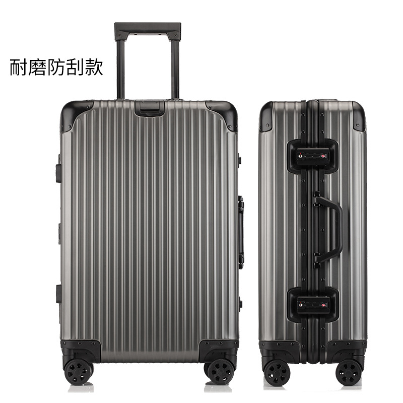 Equipaje de aleación de aluminio-magnesio aleación de aluminio exportación caja de la carretilla transfronteriza marco de aluminio metal Comercio exterior caja de aluminio maleta de viaje