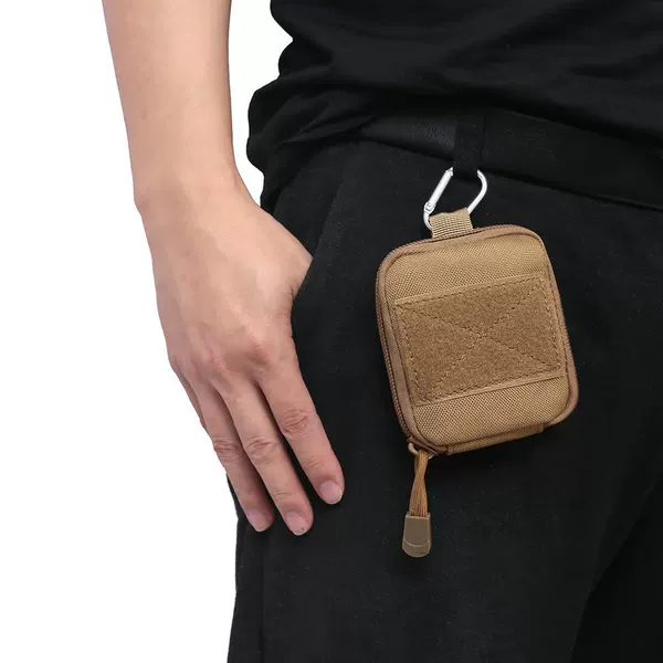 Factory Wholesale Outdoor Tactical Water Bottle Bag Mountaineering Camping Portable Waist Foldableing Water Bottle Storage Bag Drawstring Flap Pocket Pants