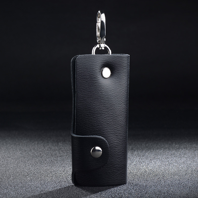 Simple New Style Key Case for Men, Leather Waist Hanging Korean Version Household Key Case, Practical Leather Keychain for Women, Dropshipping
