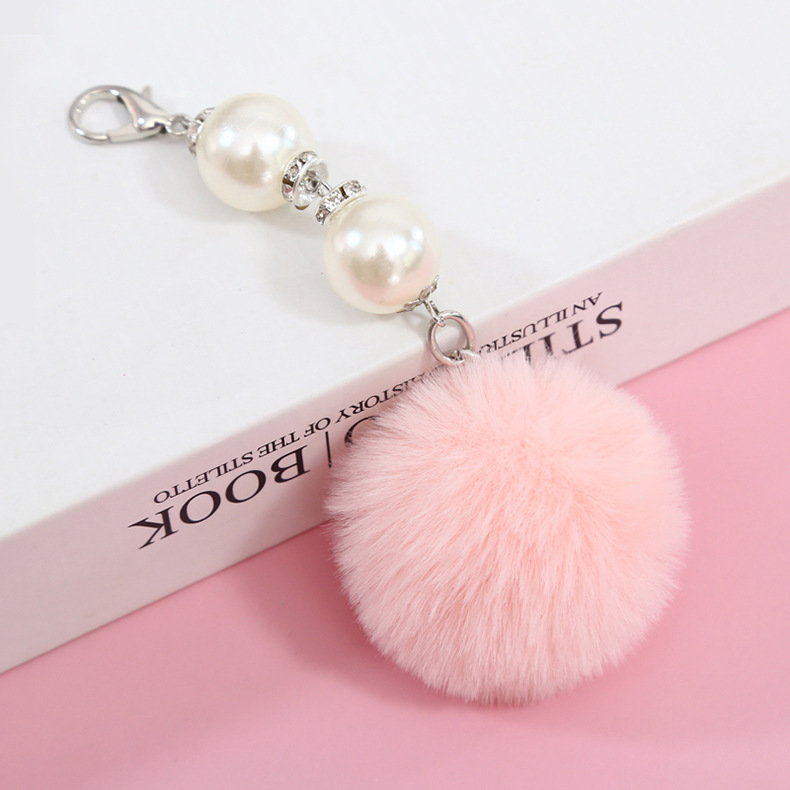 Colgante de Mochila con Pompones y Perlas Poliéster para Mochila image 14