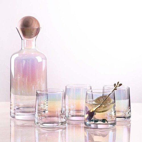 Danish cold kettle cup set Nordic amber cup creative heat-resistant glass cold kettle juice jug tie pot water bottle