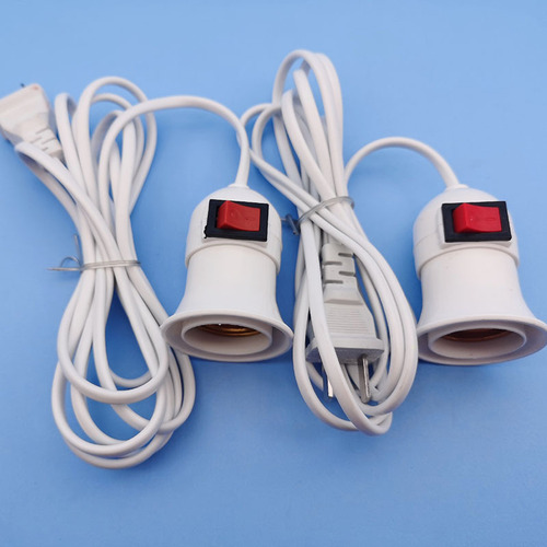 E27 screw socket with switch lamp holder with cord suspended lamp holder with plug 2.5m lamp holder power cord manufacturer wholesale