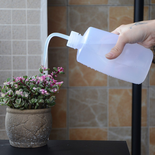 Transparent watering kettle for watering flowers, household succulent plant watering kettle, sprinkler kettle, sprinkler watering squeeze type tip dripping kettle