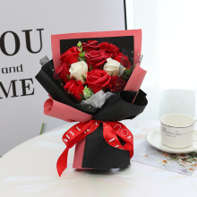 妇女节礼物批发朋友生日礼品送女友创意康乃馨仿真香皂玫瑰花束