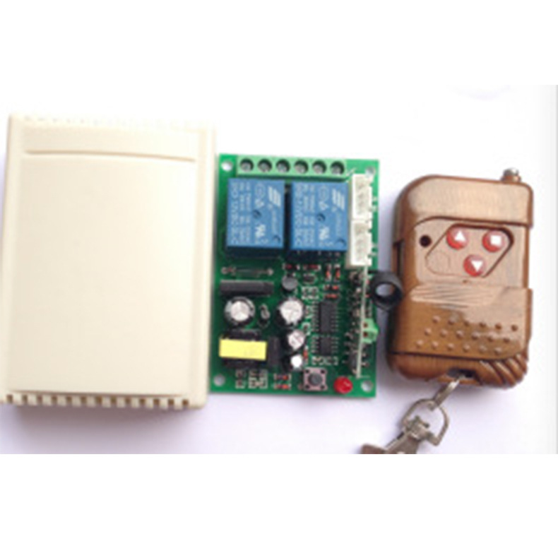 供应220V电机正反转遥控开关转控制双限位电动门控制器