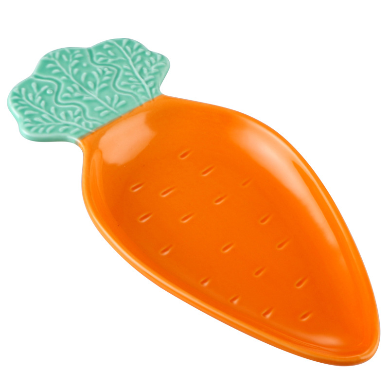 Rábano forma cerámica creativa hogar lindo pequeño plato postre tazón fruta ensalada tazón plato